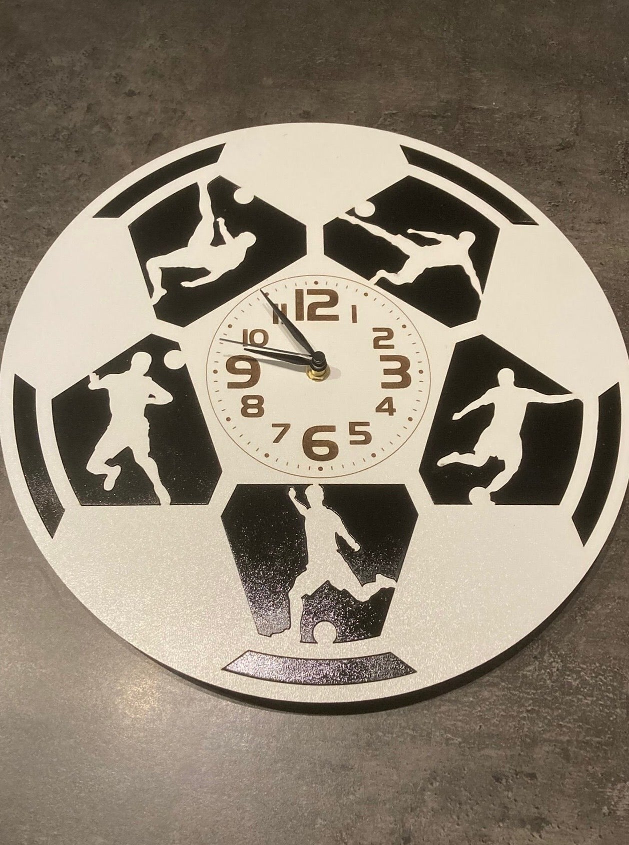Wandklok voetbal