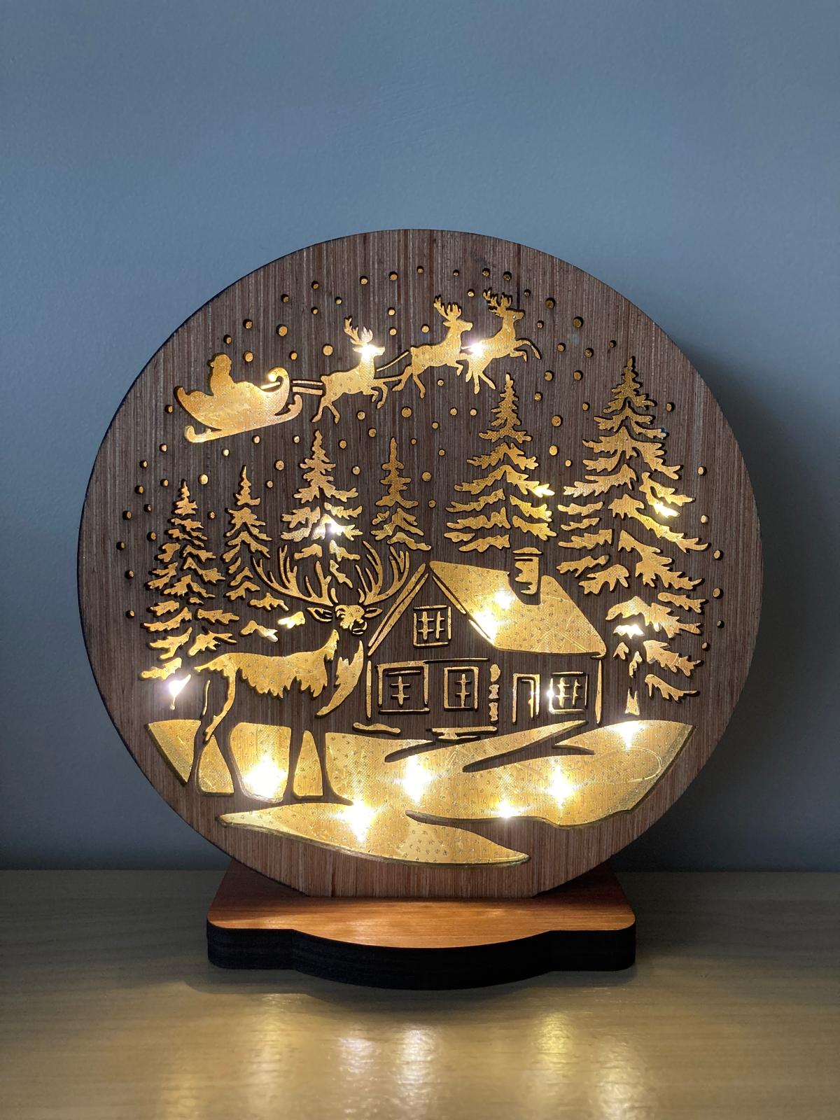KERSTLAMP OP BATTERIJ (baterijen niet inbegrepen)