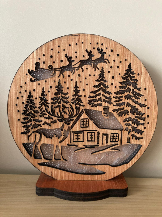 KERSTLAMP OP BATTERIJ (baterijen niet inbegrepen)