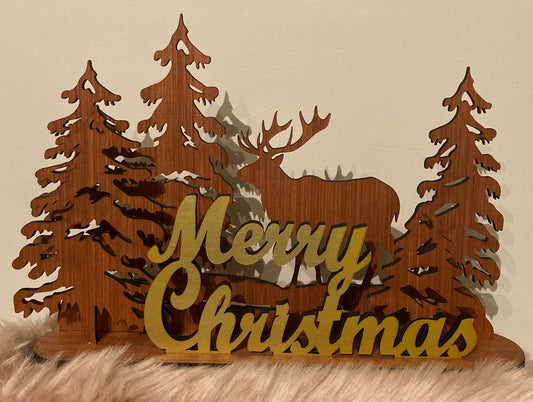 kerstbalk Merry christmas